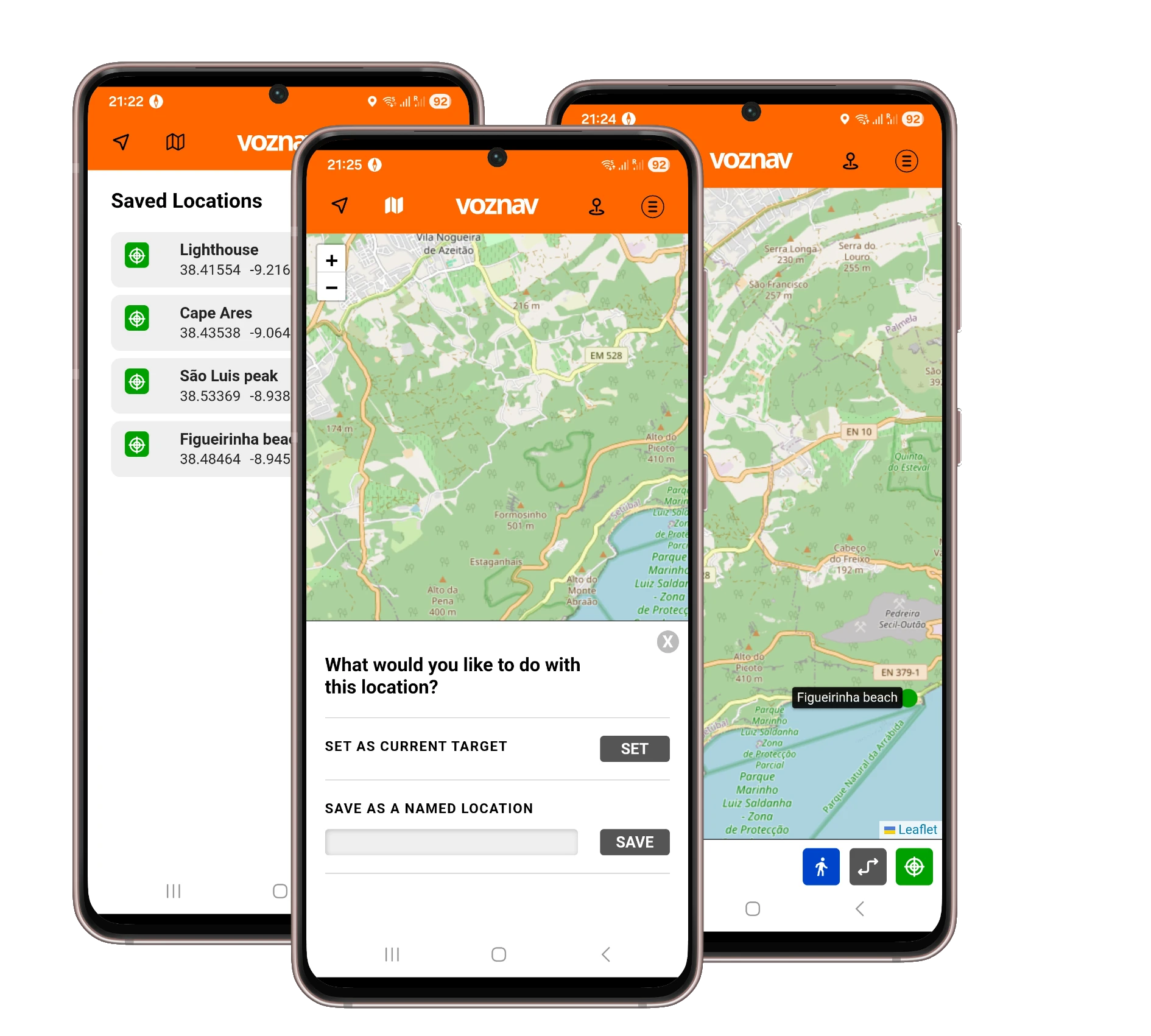 VozNav managing location targets