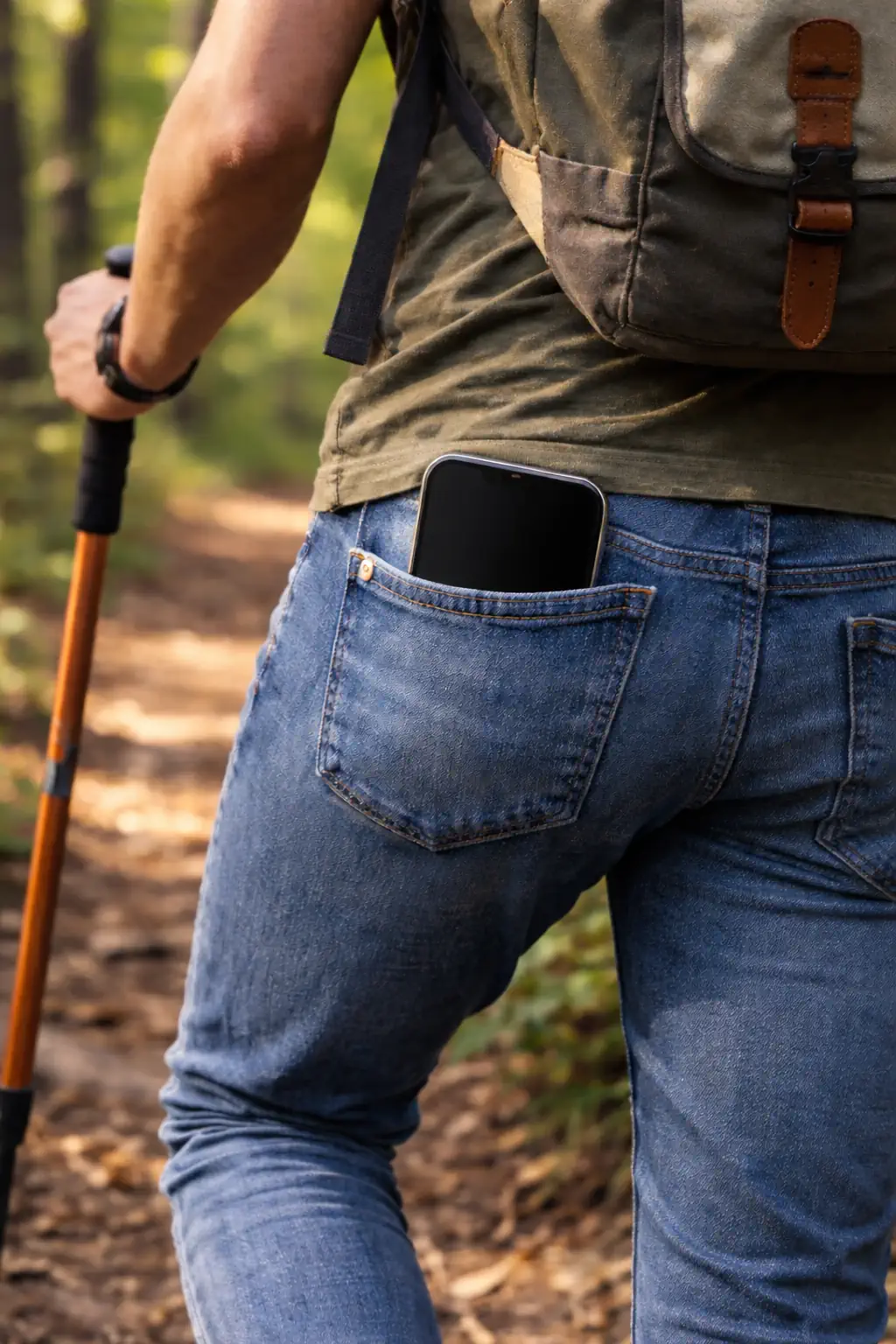 Phone in back pocket